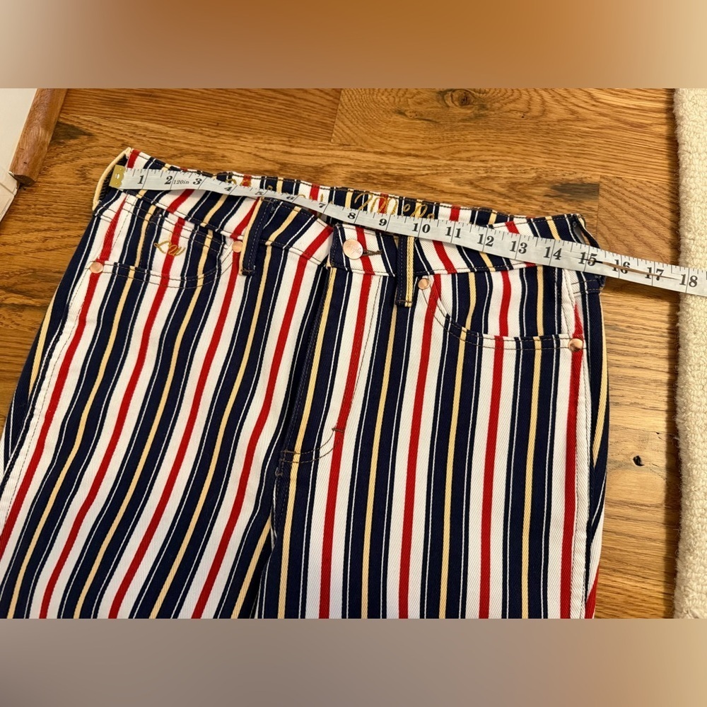 Wrangler x Lainey Wilson Striped Flare Jeans 28x32 - Picture 12 of 16